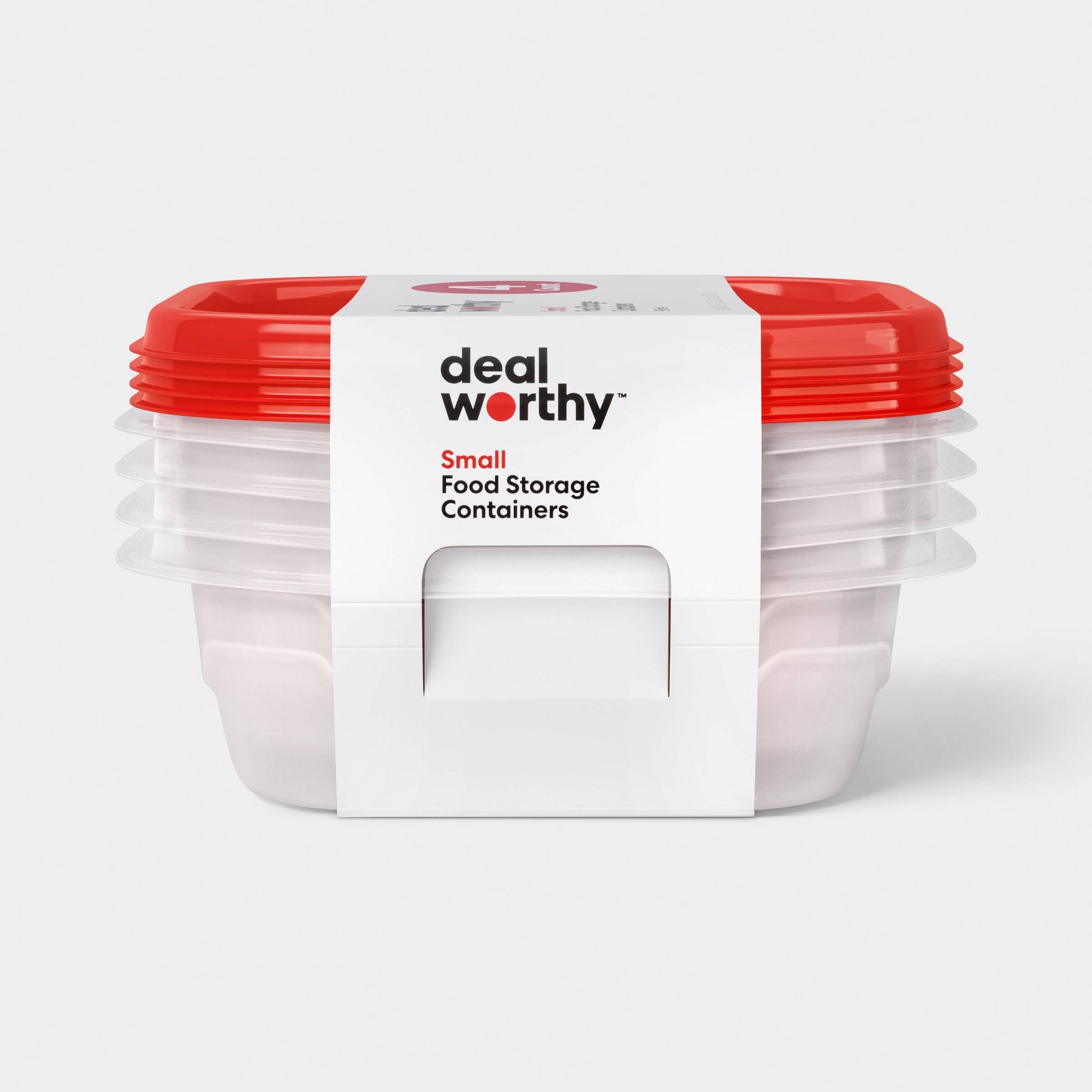 Food Storage For Pantry - 4 adet küçük kare gıda saklama