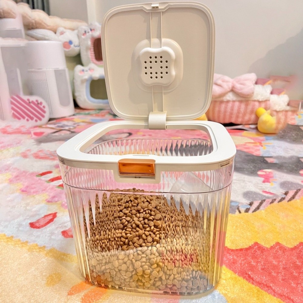 Food Storage Containers Plastic Box - Flip Kapaklı Köpek Maması Saklama Kabı