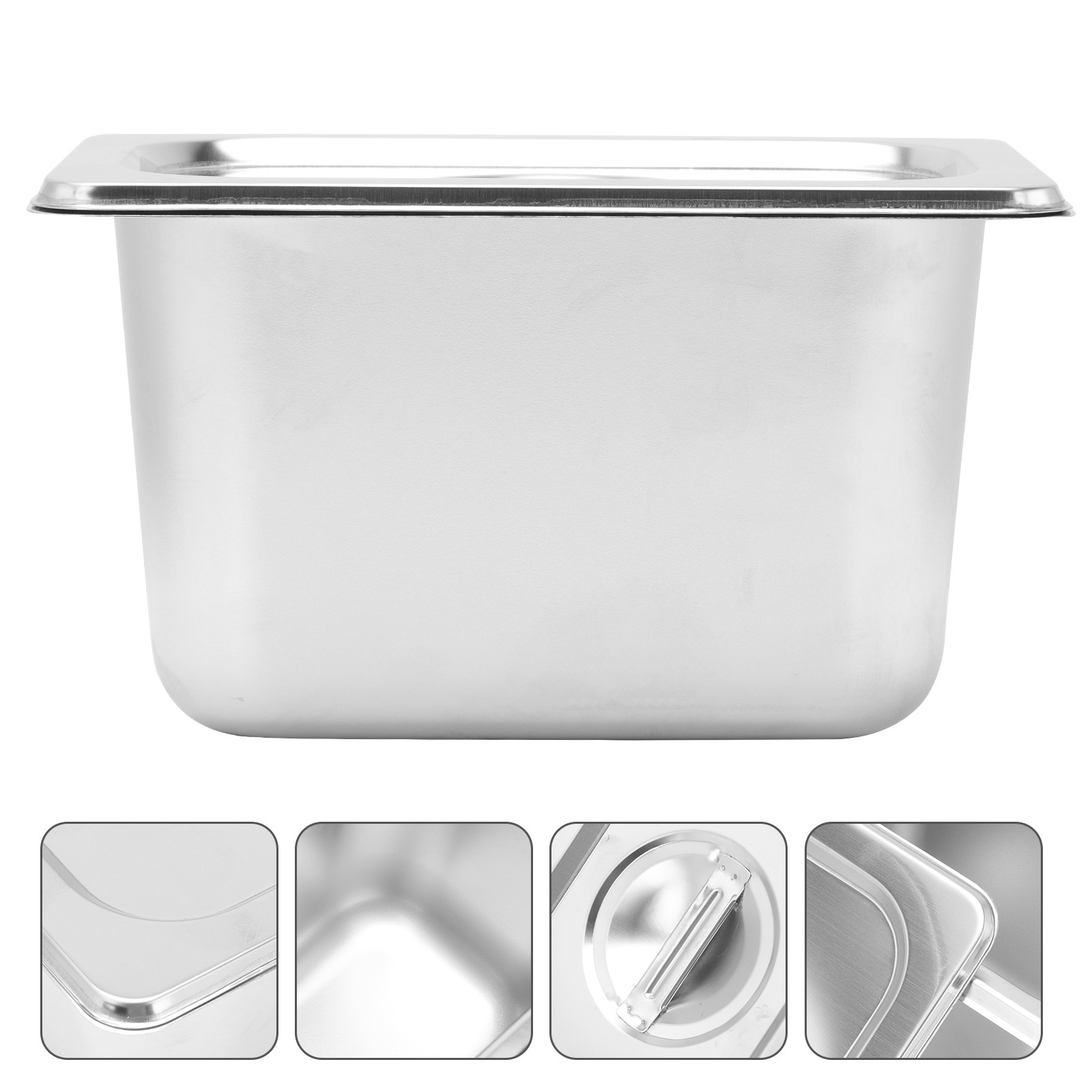 Food Storage Home - 1 Set Paslanmaz Çelik Servis Kabı,