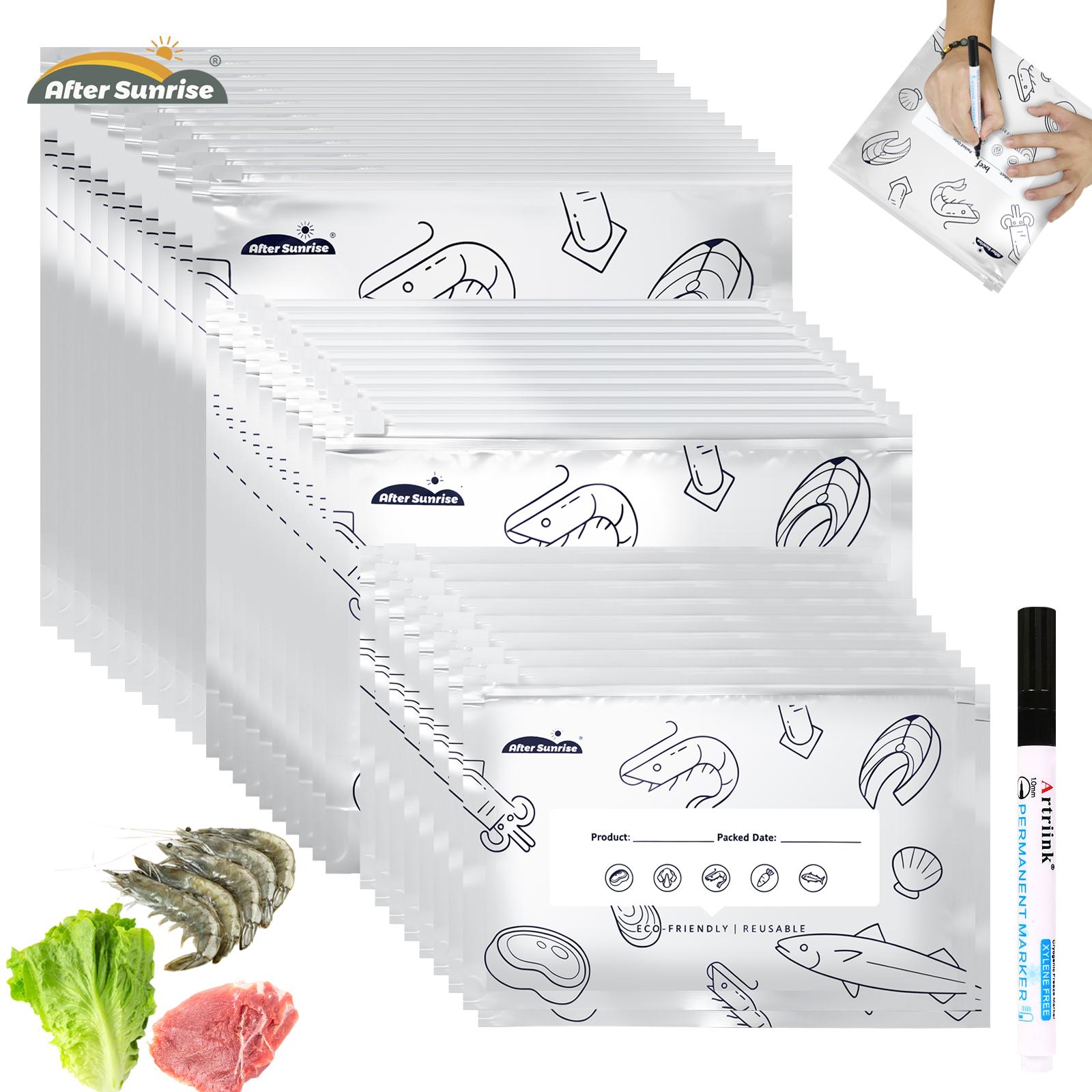 Food Storage Vacuum Bags - 【Soğutulmuş Gıdalar】Yeniden Kullanılabilir Alüminyum Folyo Kapatılabilir