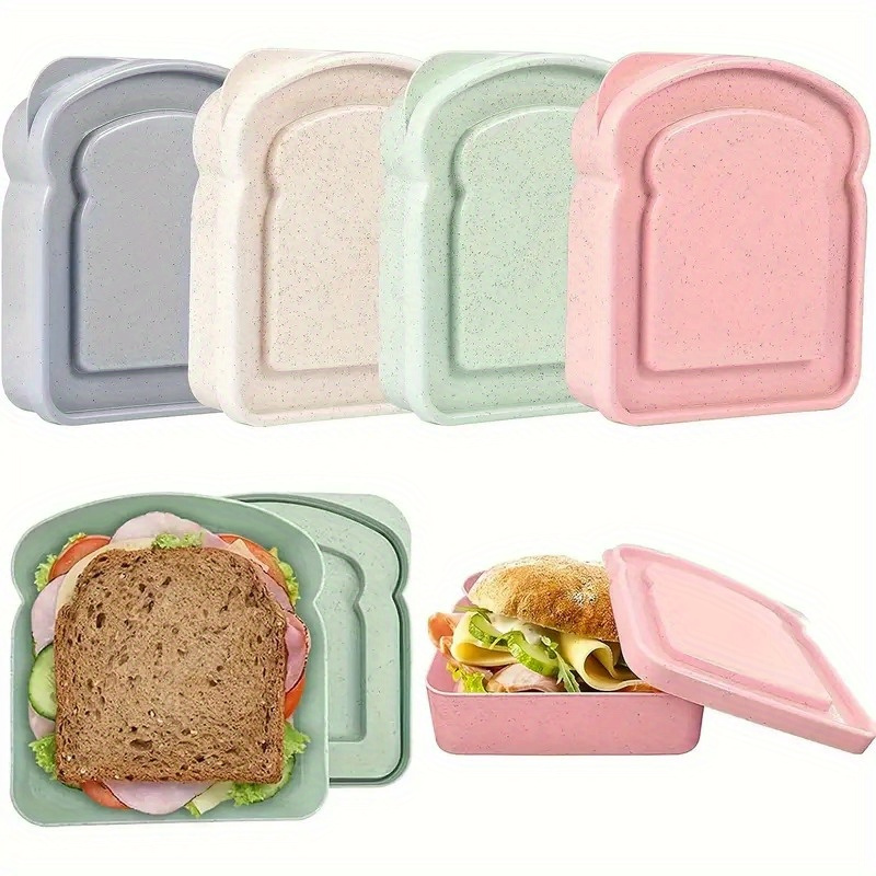 Food Storage Containers Plastic Box - 1 adet Bento Kutuları, Sandviç Kapları,
