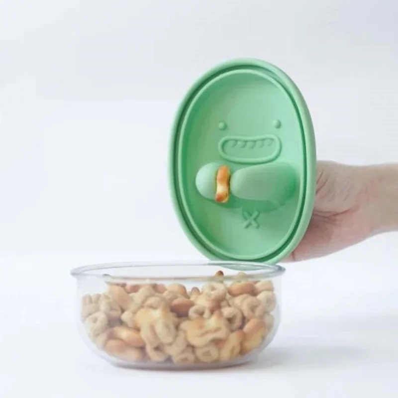 Food Storage Square Containers - Eller Serbest Atıştırmalık Kutusu, Kırıntı Yok,
