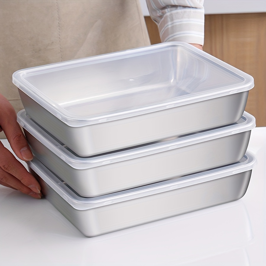 Food Storage For Pantry - 1-3 Adet Paslanmaz Çelik Gıda Saklama