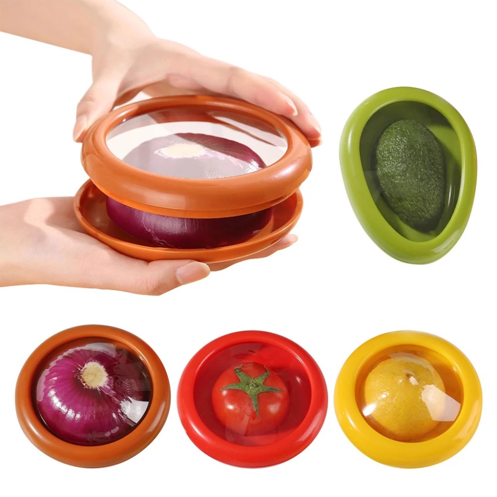Food Storage Containers Plastic Box - Şeffaf Avokado Taze Saklama Kutusu Soğan