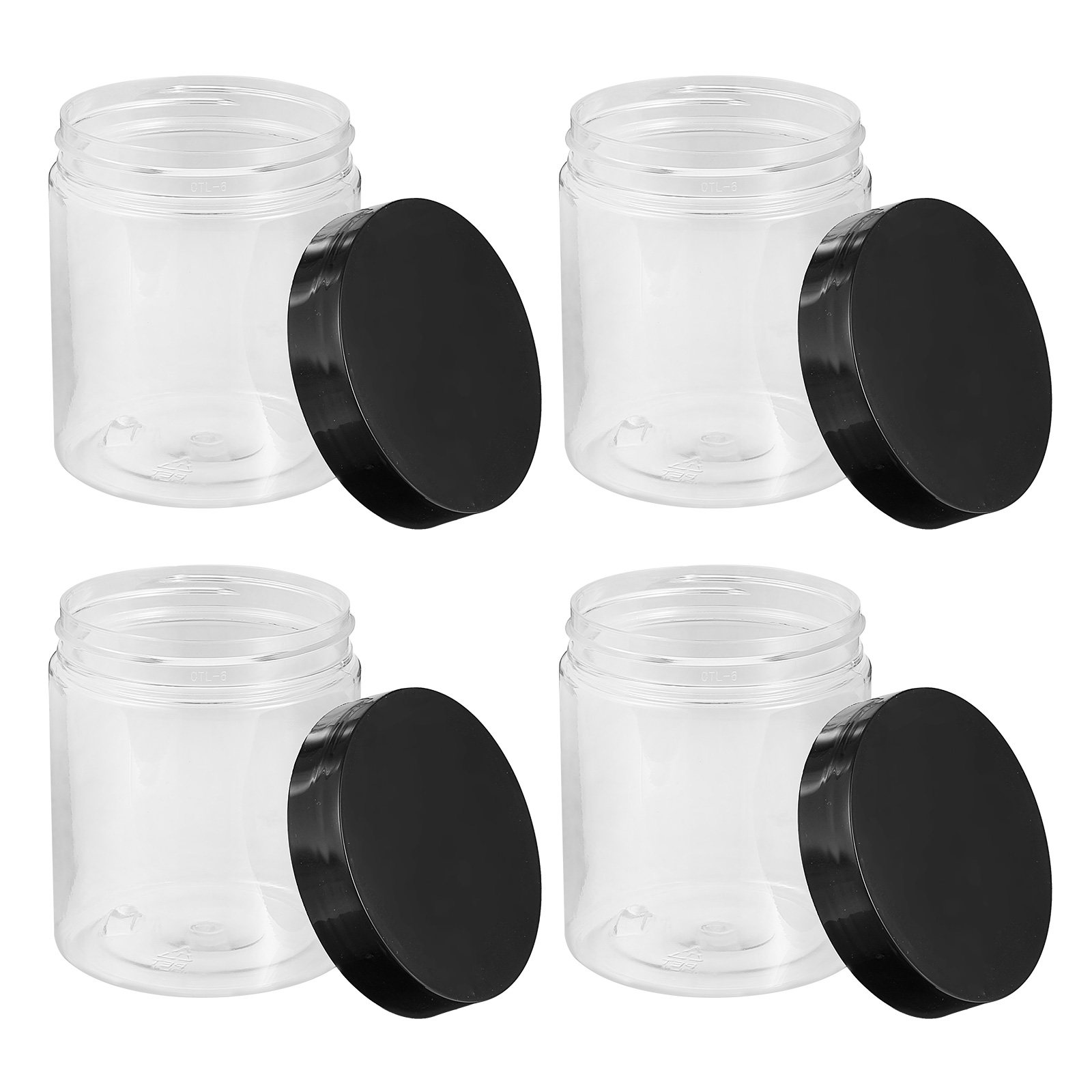 Food Storage For Pantry - 12 Adet Şeffaf Plastik Saklama Kavanozu