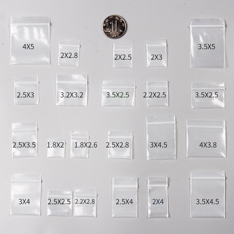 Ziploc Food Storage - 100 adet Mini Kilitli Poşet Plastik