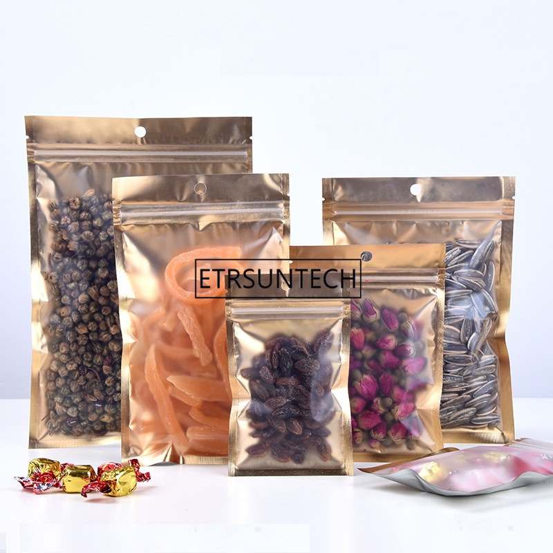 Food Storage Mylar Bags - 1000 adet 10 boyutu iç altın