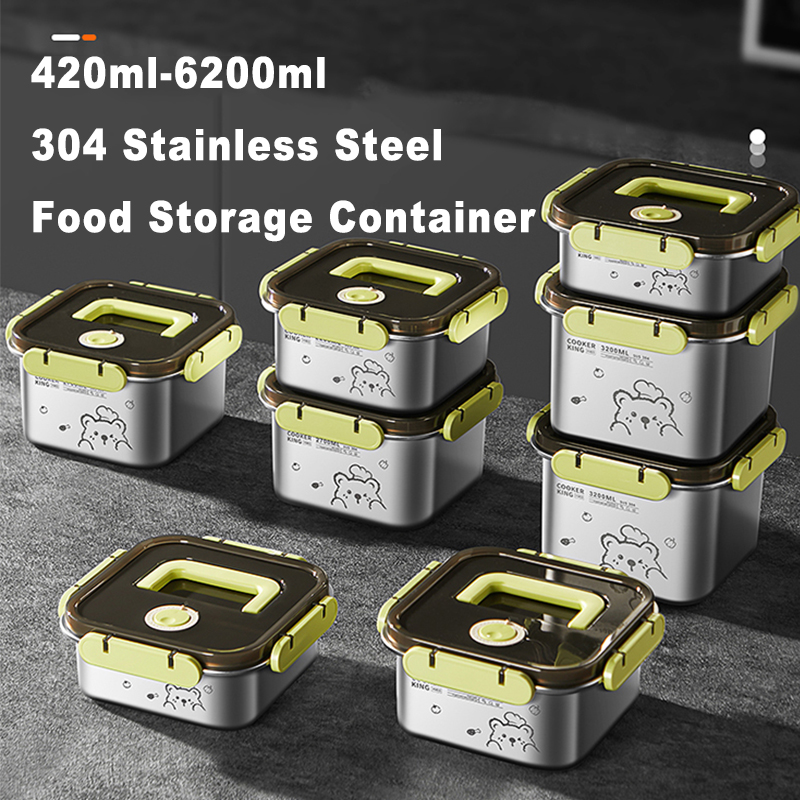 Food Storage Oven Safe - COOKER KING 420ml-6200ml Büyük Kapasiteli Paslanmaz