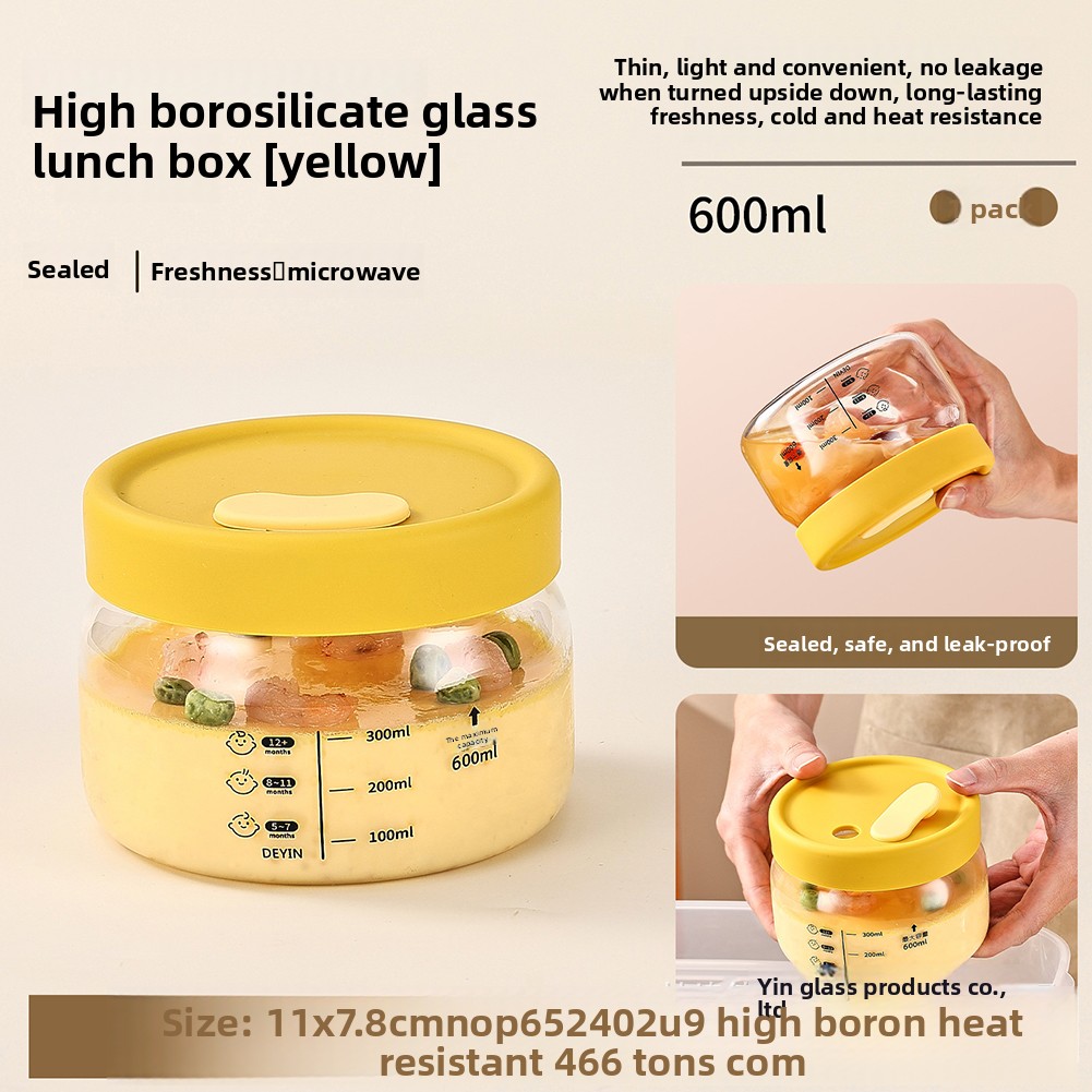 Food Storage Oven Safe - Cam Gıda Saklama Kabı Hava Geçirmez