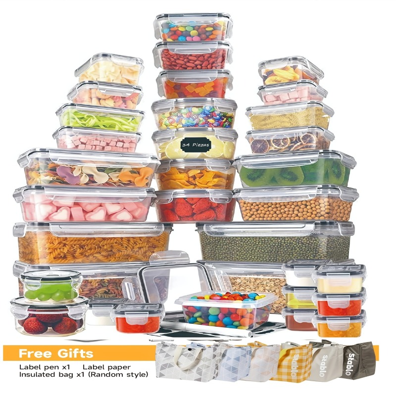 Food Storage For Pantry - 48 Parça BPA İçermeyen Gıda Saklama