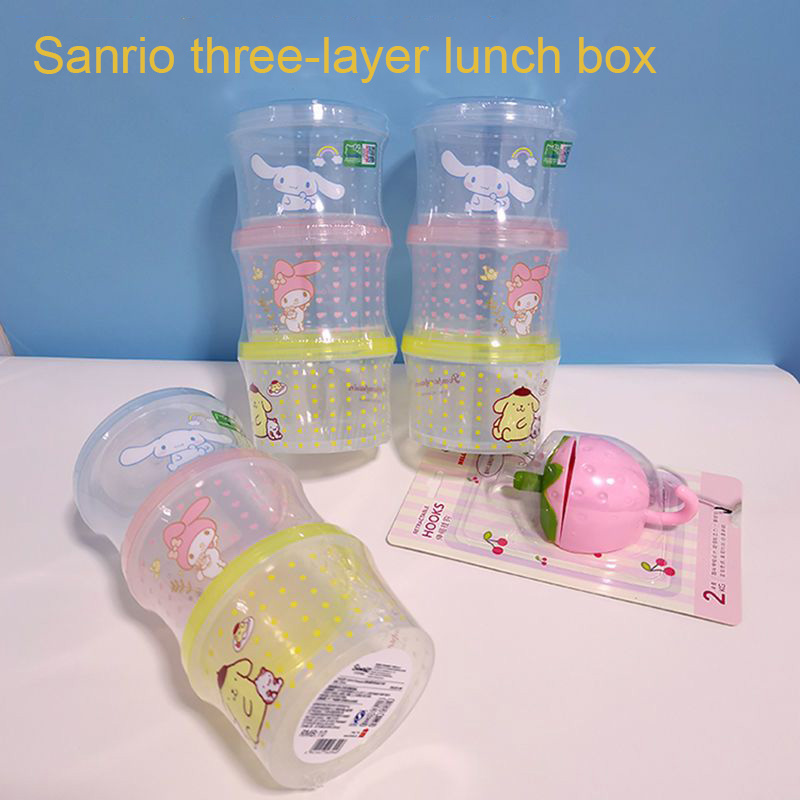 Food Storage Oven Safe - Kitty Bento Kutusu Seti 3 Parça