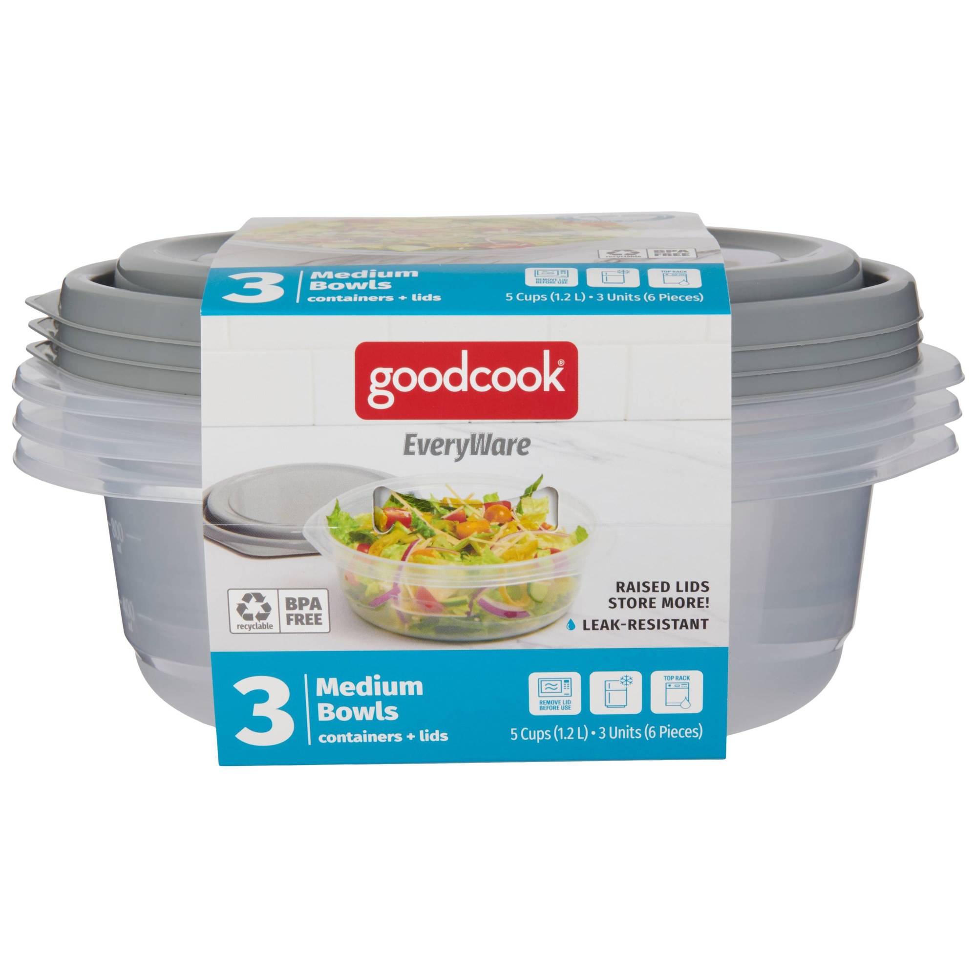 6 adet Yuvarlak 5 Bölmeli Kapa - Food Storage For Pantry incelemesi ve fiyatı