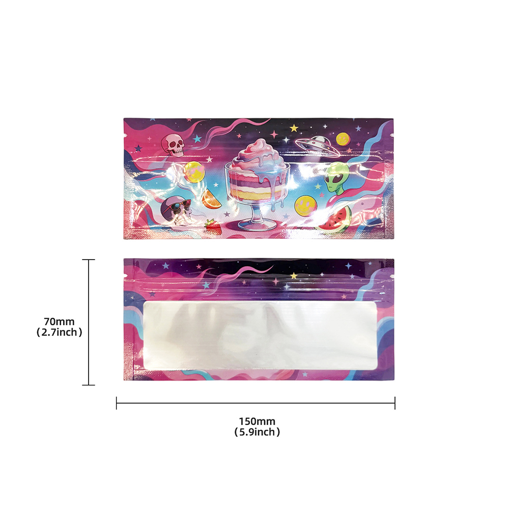1g Alien Graffiti Desenli Şeff - Food Storage Mylar Bags incelemesi ve fiyatı