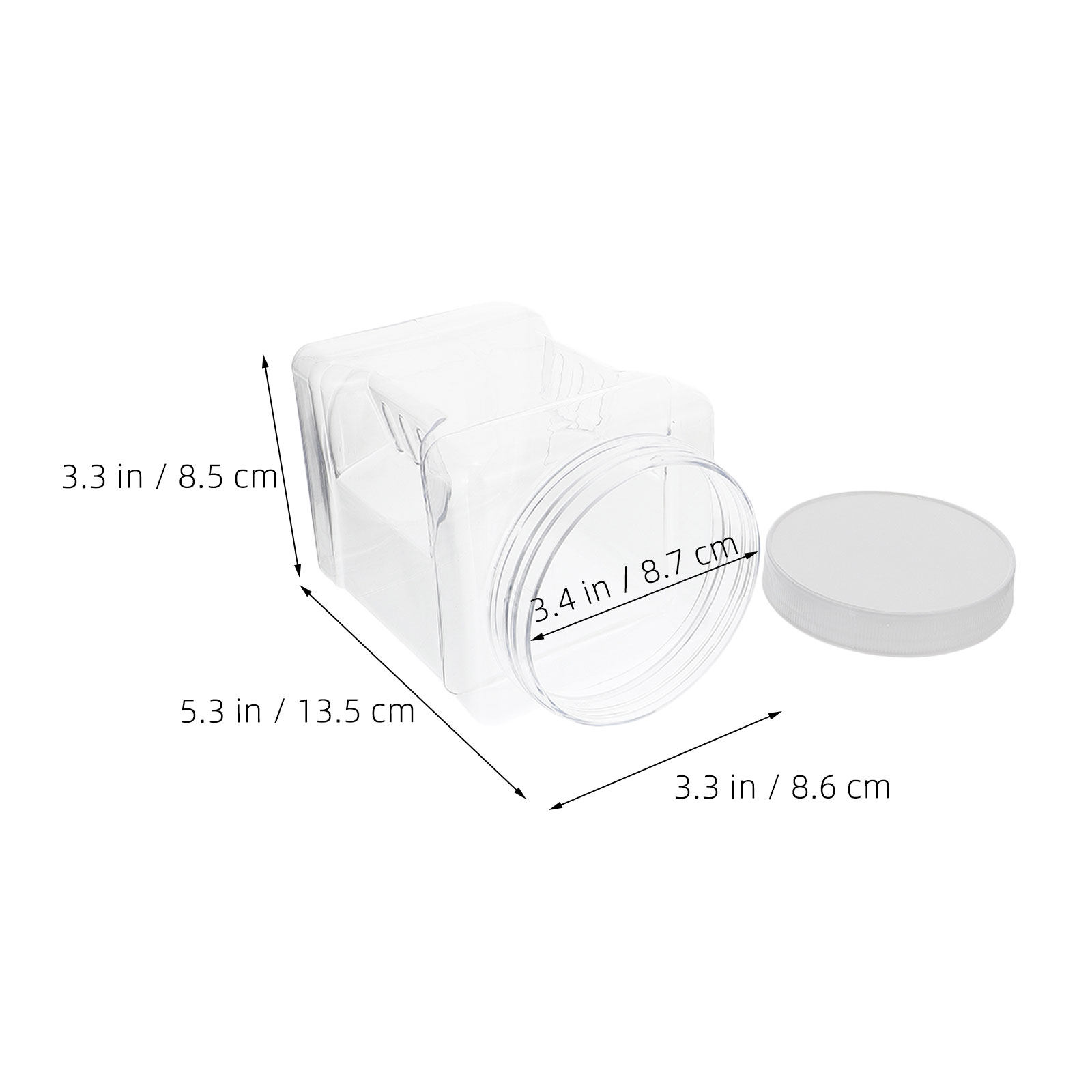 6 Adet Şeffaf Kare Plastik Sak - Food Storage Square Containers incelemesi ve fiyatı