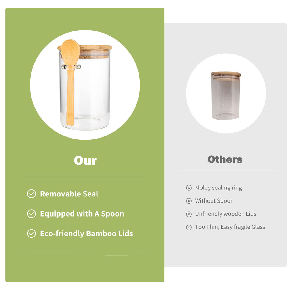 Hava Geçirmez Gıda Saklama Pla - Food Storage Jars With Wooden Lids incelemesi ve fiyatı