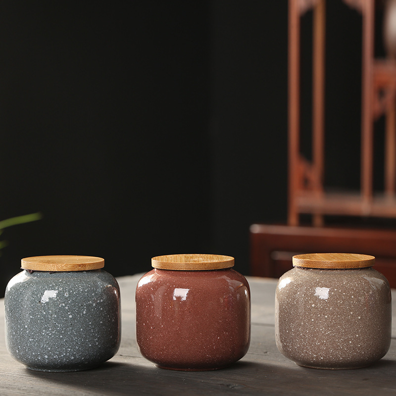 Seramik Mini kavanoz ahşap kap - Food Storage Jars With Wooden Lids incelemesi ve fiyatı