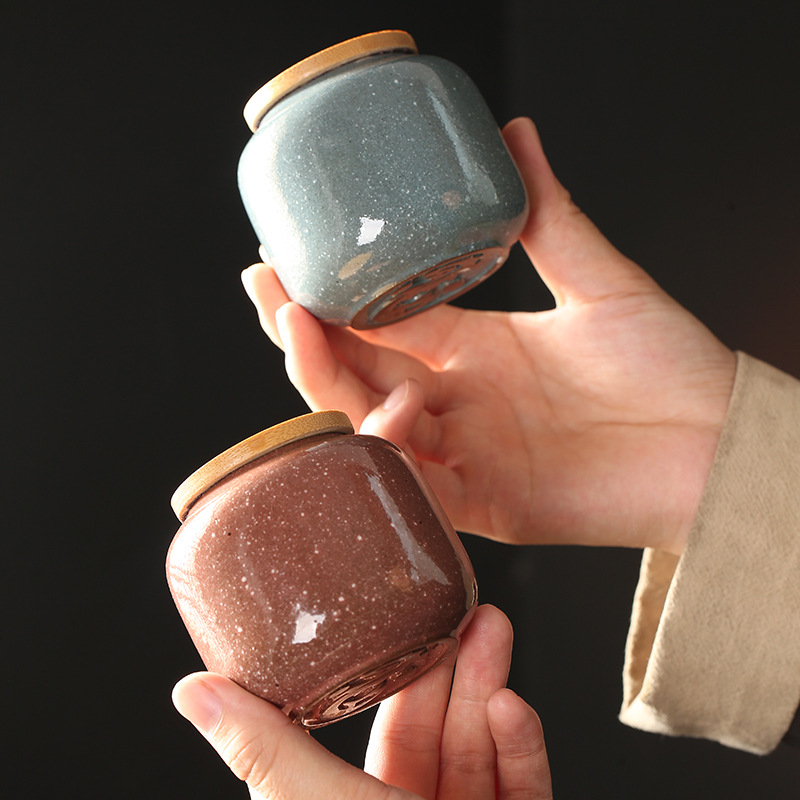 Seramik Mini kavanoz ahşap kap - Food Storage Jars With Wooden Lids incelemesi ve fiyatı
