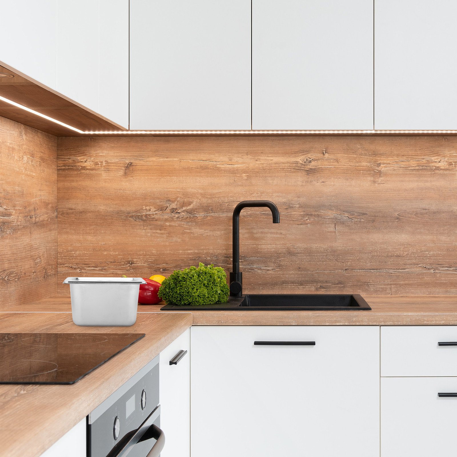 1 Set Paslanmaz Çelik Servis K - Food Storage Home incelemesi ve fiyatı
