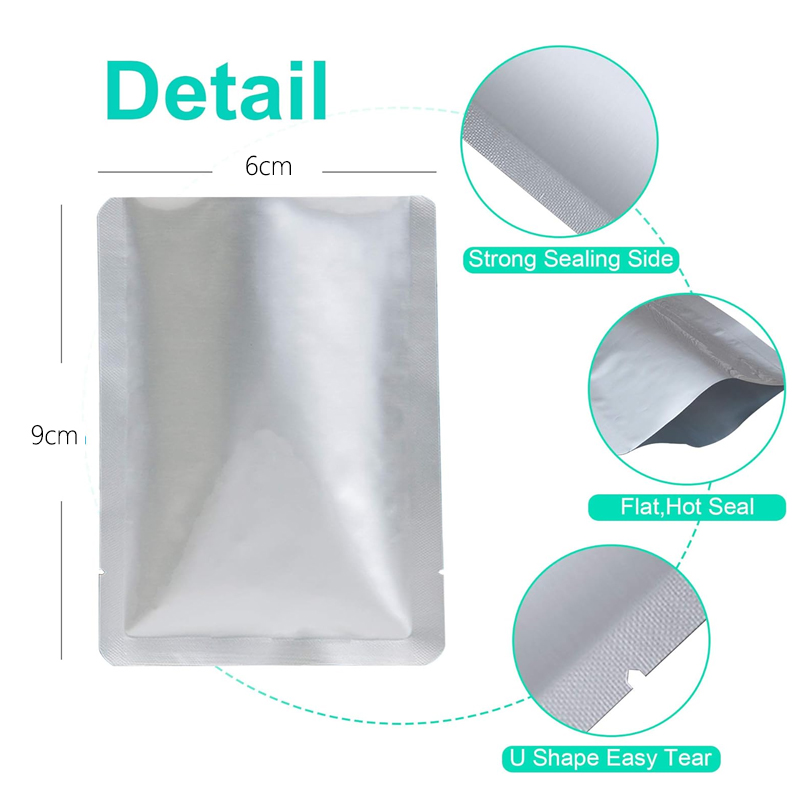 5-50 adet Gümüş vakumlama maki - Food Storage Mylar Bags incelemesi ve fiyatı