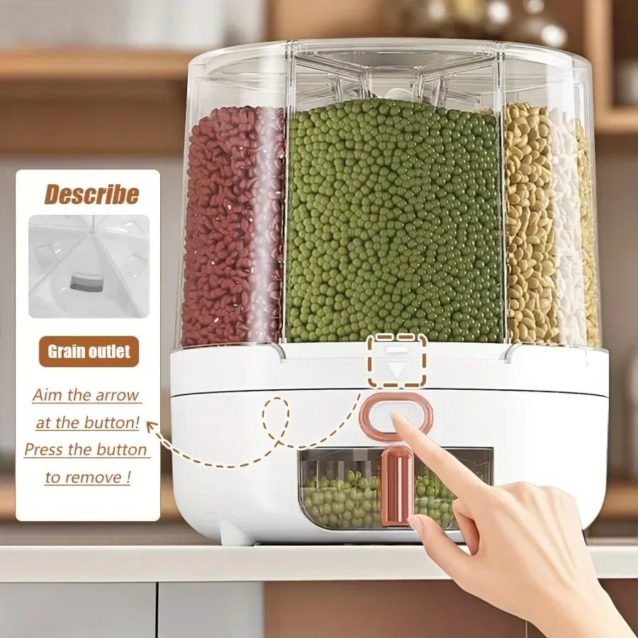 6 Bölmeli 360 °   Döner Hava G - Food Storage For Pantry incelemesi ve fiyatı