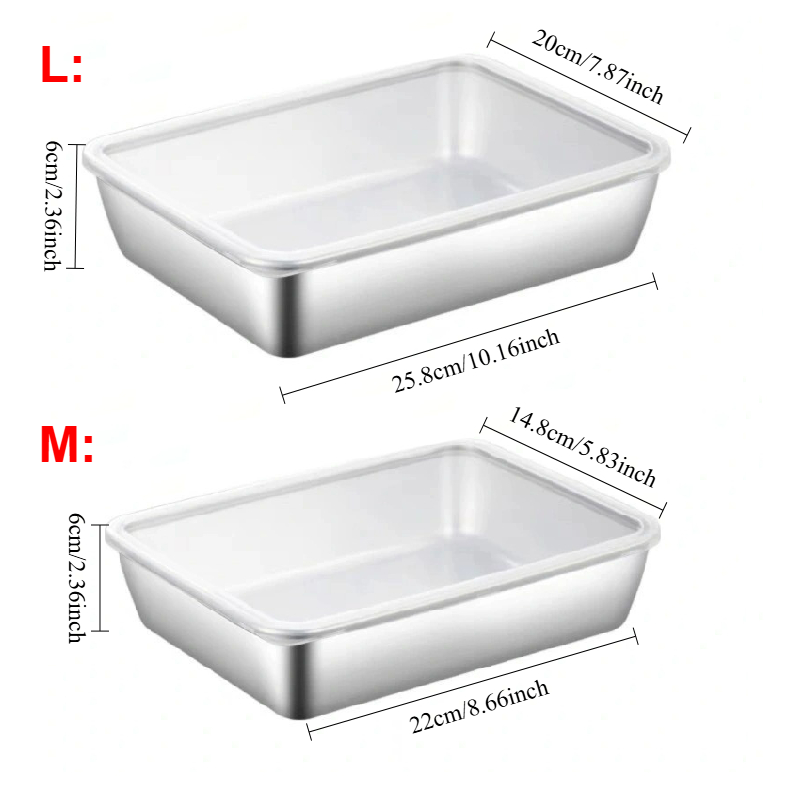 1-3 Adet Paslanmaz Çelik Gıda  - Food Storage For Pantry incelemesi ve fiyatı