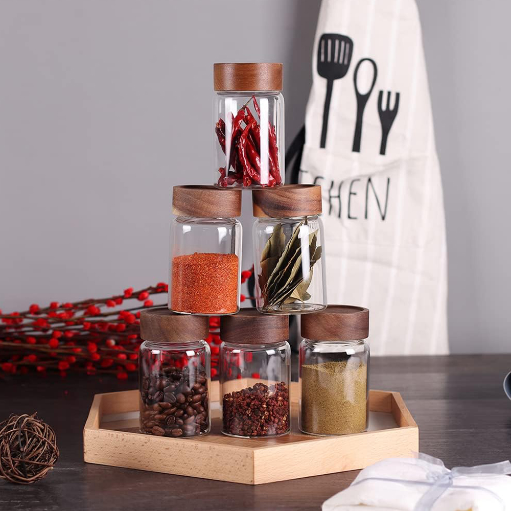 Vidalı hava geçirmez kapaklı a - Food Storage Jars With Wooden Lids incelemesi ve fiyatı