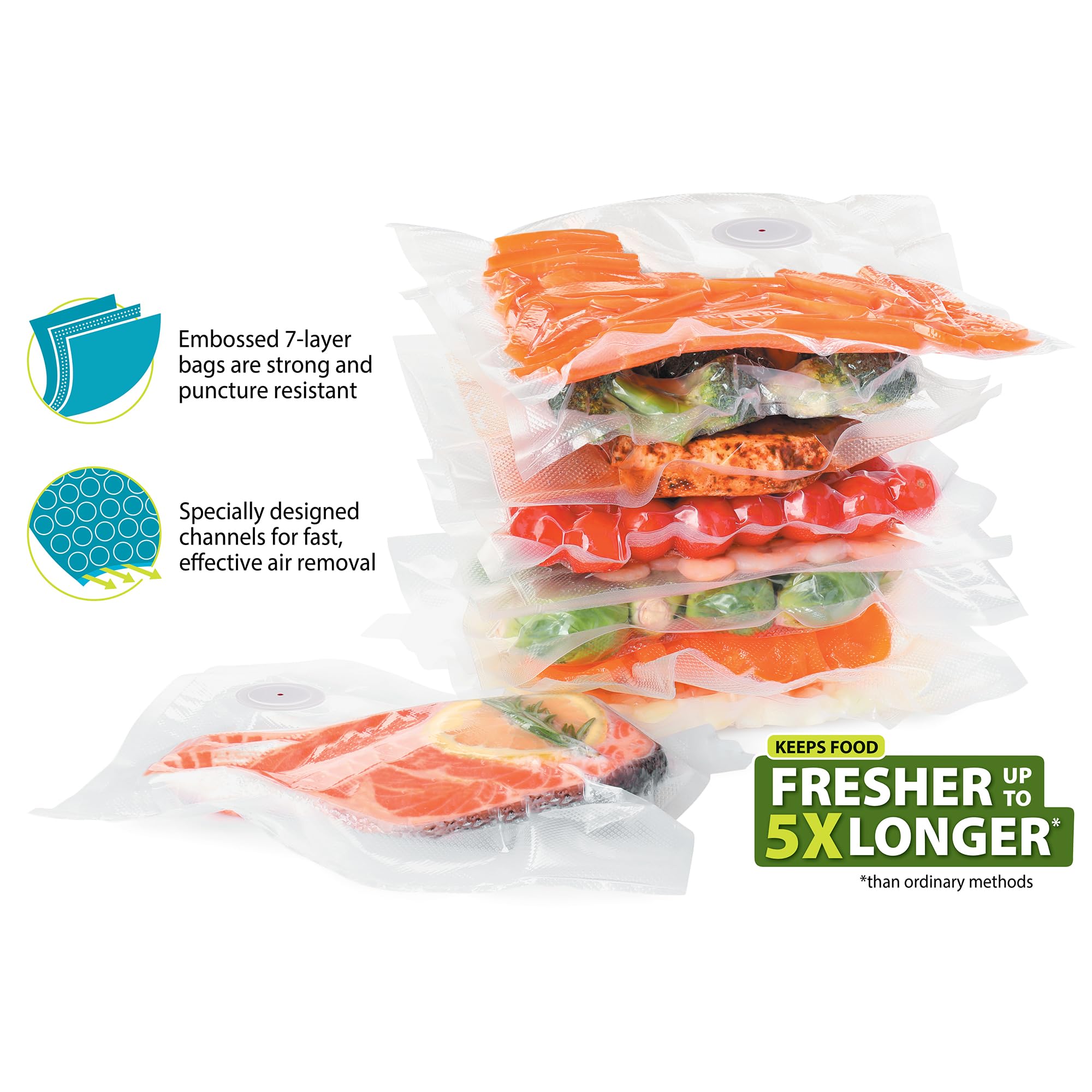 Geliştirilmiş Versiyon vakumlu - Food Storage Vacuum Bags incelemesi ve fiyatı