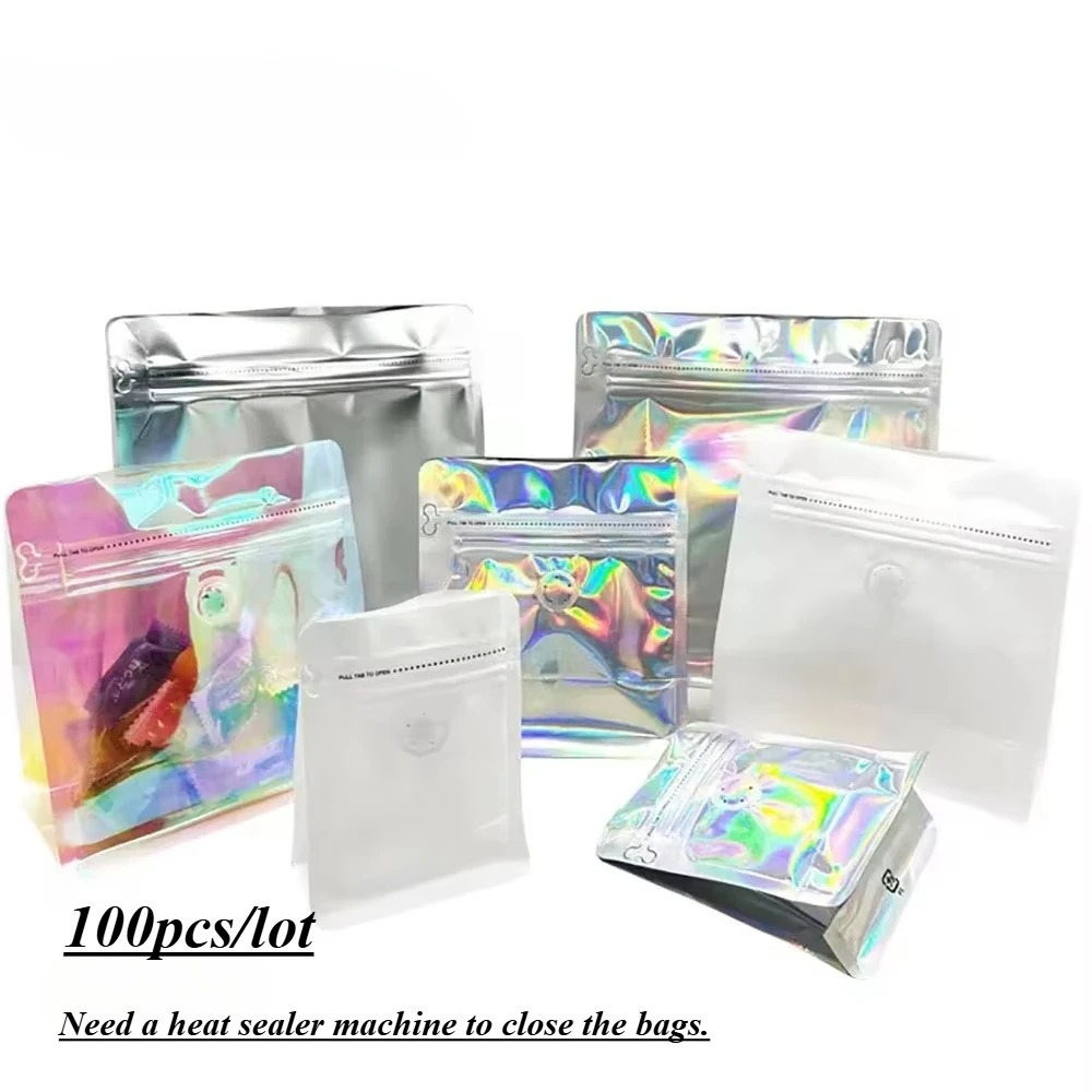 100 adet Pembe Gökkuşağı Lazer - Food Storage Mylar Bags incelemesi ve fiyatı