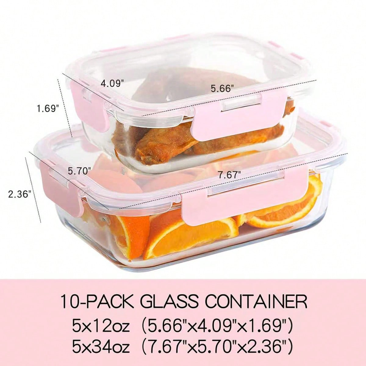 10'lu Paket Cam Yemek Hazırlık - Food Storage Oven Safe incelemesi ve fiyatı