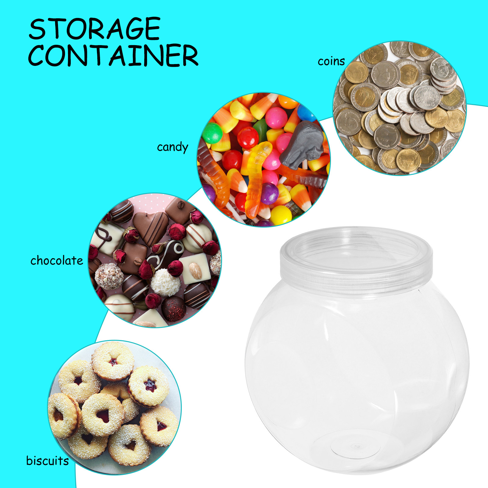 3 Adet Şeffaf Tatlı Kavanozu 1 - Food Storage And Containers incelemesi ve fiyatı