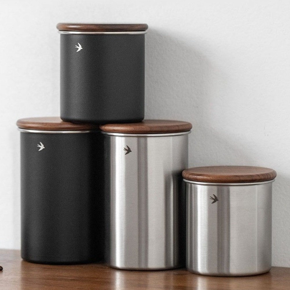 Yeni Paslanmaz Çelik Matcha Ka - Food Storage Jars With Wooden Lids incelemesi ve fiyatı