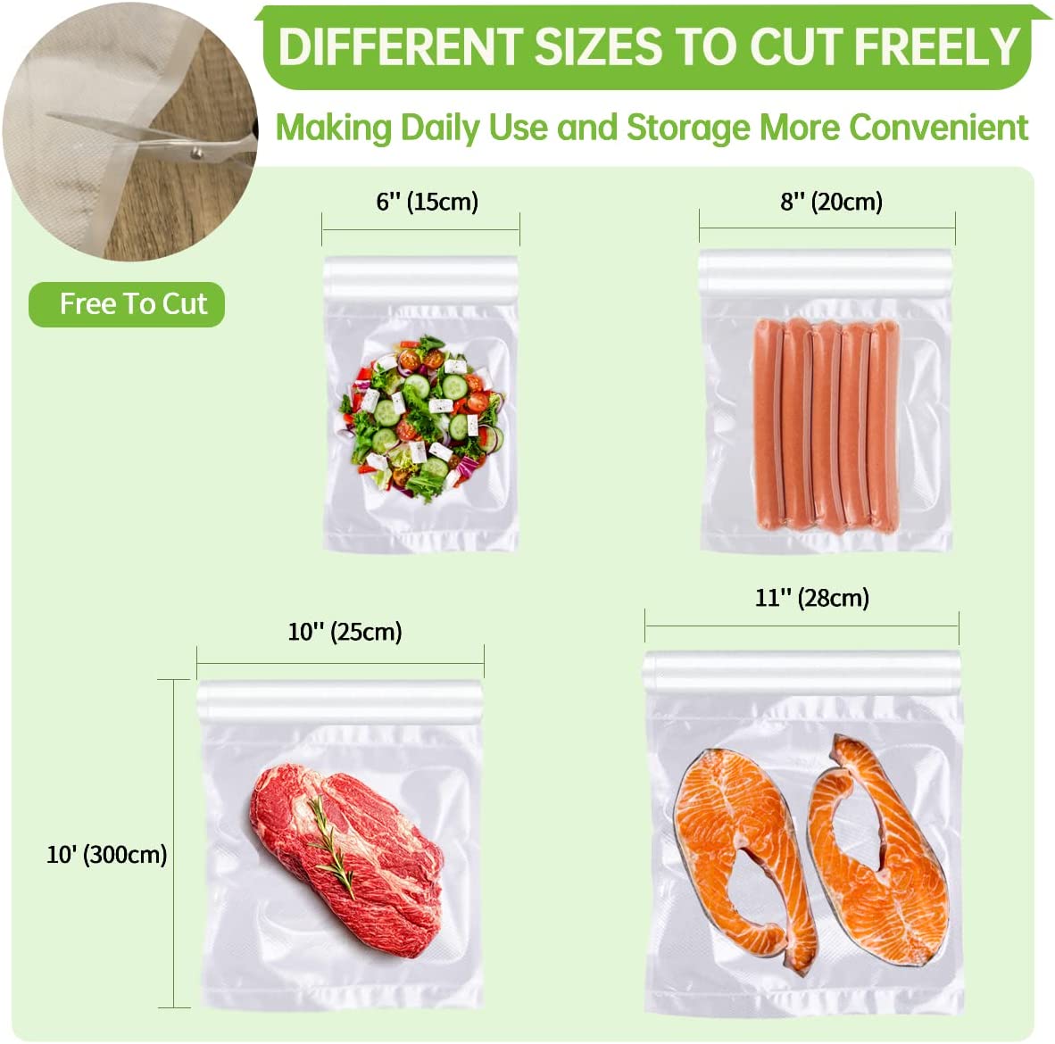 500 cm/Rulo Gıda Vakum Poşetle - Food Storage Vacuum Bags incelemesi ve fiyatı