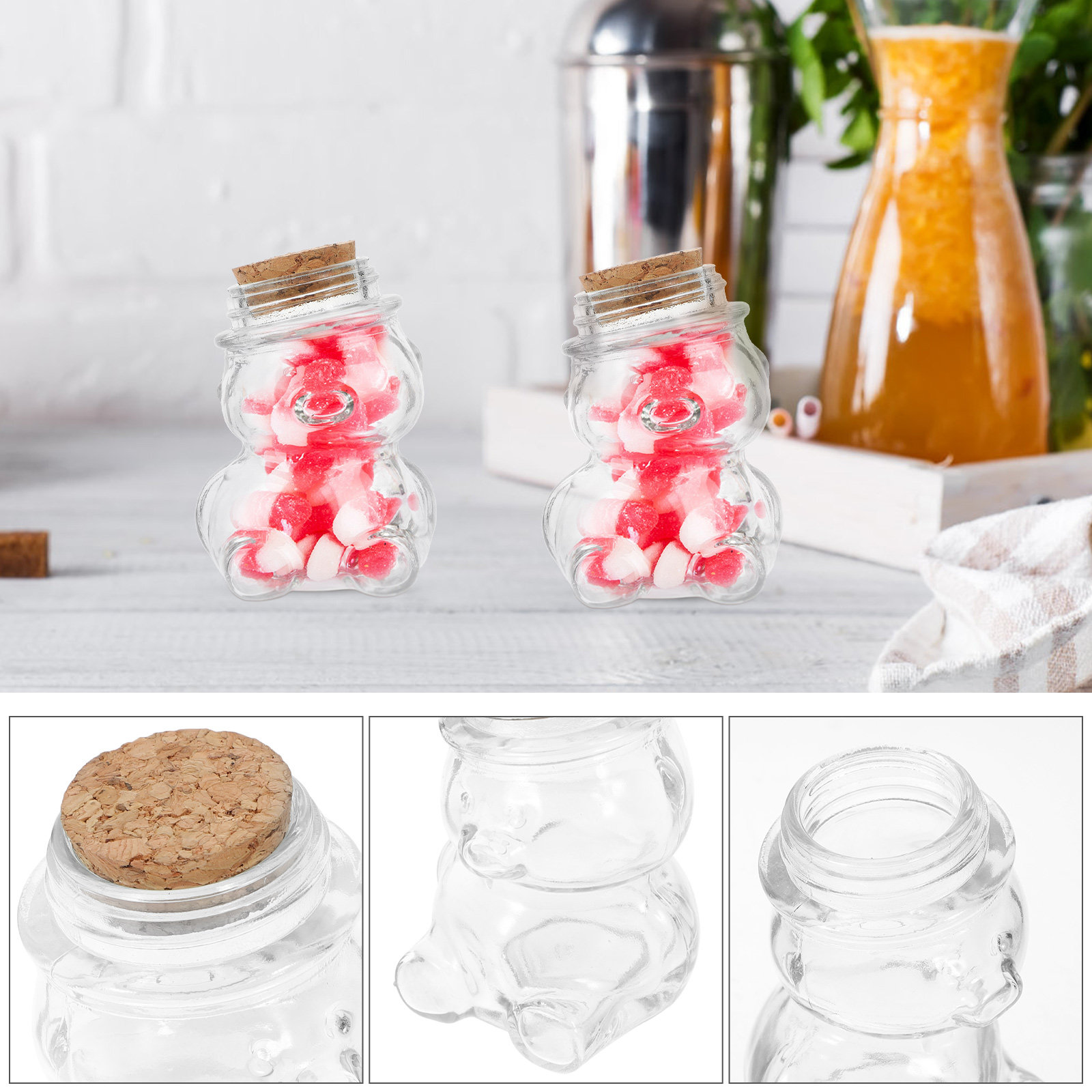 4 adet cam şeker kavanozu seti - Food Storage Containers Set incelemesi ve fiyatı