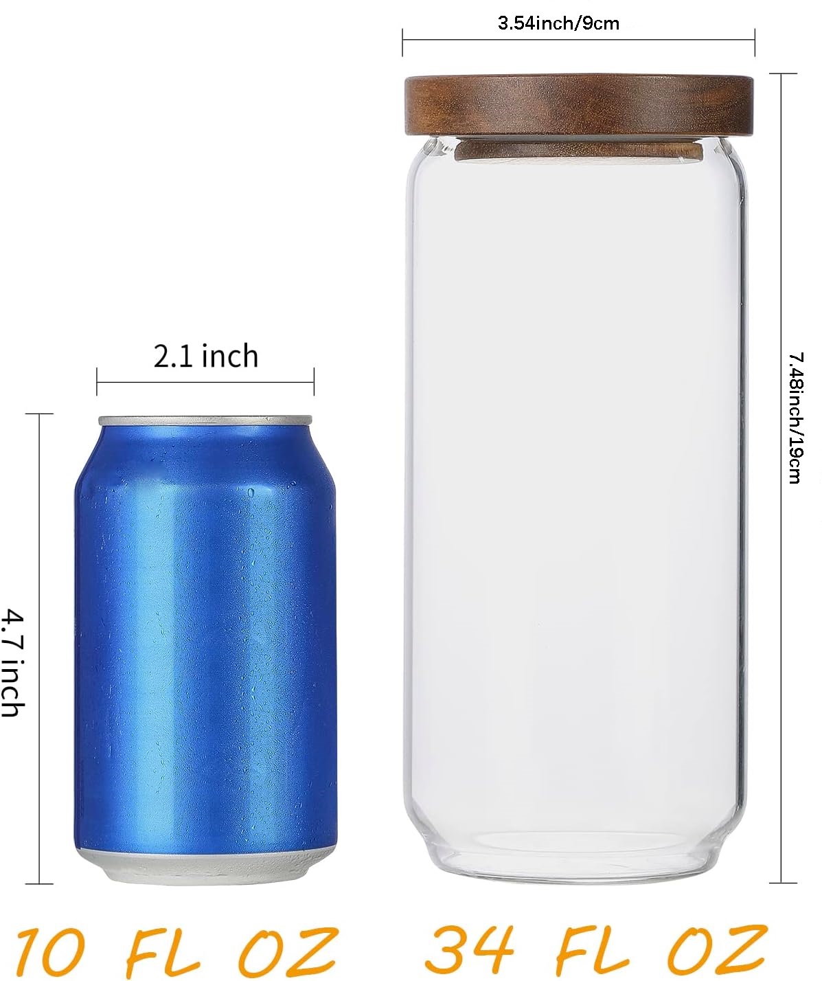 4'lü Paket 34 OZ Ahşap Kapaklı - Food Storage Jars With Wooden Lids incelemesi ve fiyatı