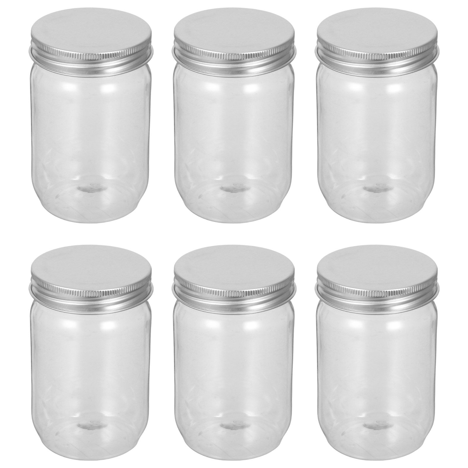 6 adet şeffaf plastik Mason ka - Food Storage And Containers incelemesi ve fiyatı