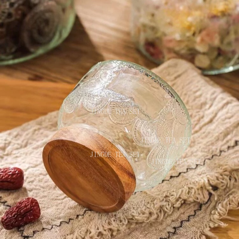Kabartmalı Cam Saklama Kavanoz - Food Storage Jars With Wooden Lids incelemesi ve fiyatı