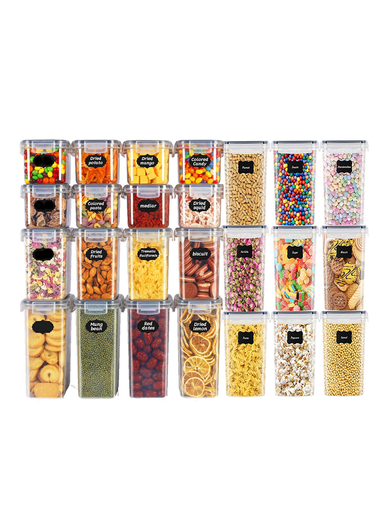 48 adet, Kapaklı Mühürlü Gıda  - Food Storage For Pantry incelemesi ve fiyatı